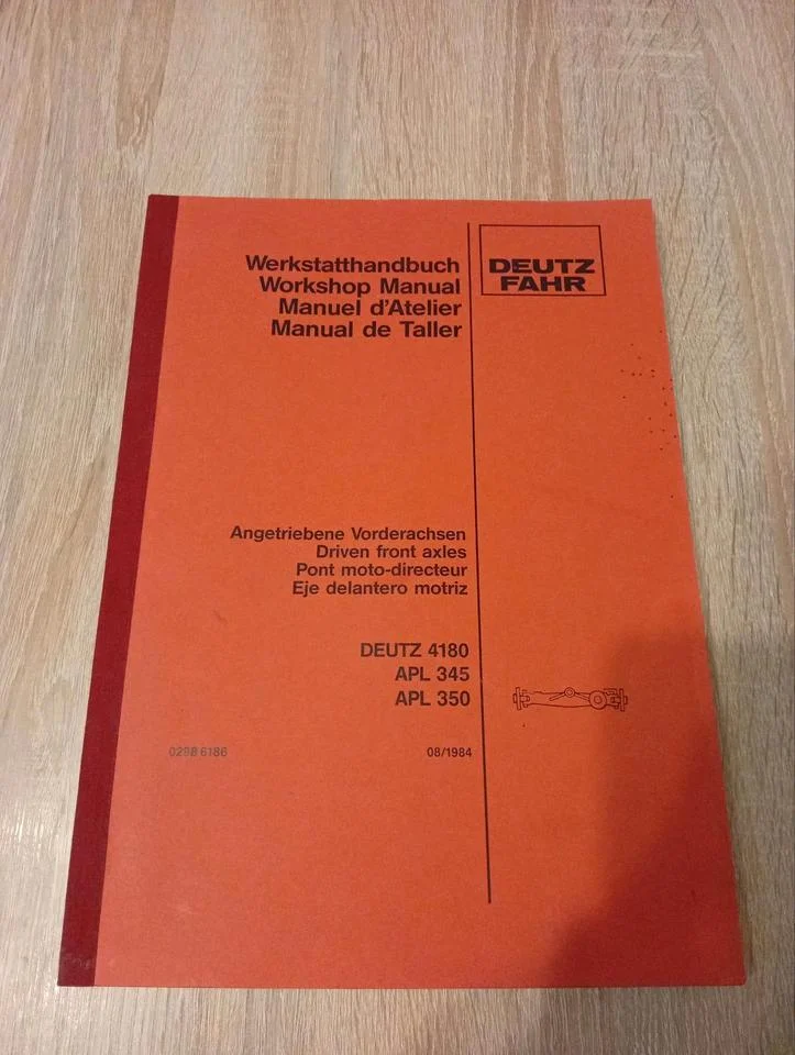 Deutz DX 80/86 DX 4.10 – 6.30 Werkstatthandbuch Reparaturhandbuch